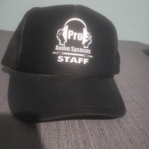 Pro Audio Systems Staff Black‎ Snapback Hat Cap